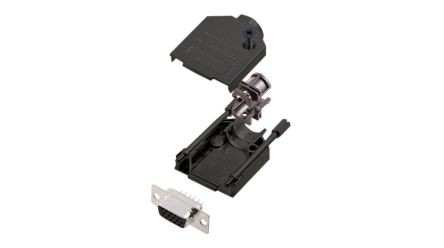 Encitech Connectors 6355 9 Way Side Entry Cable Mount Solder D-sub Connector Socket [6355-0102-11]; 329-419