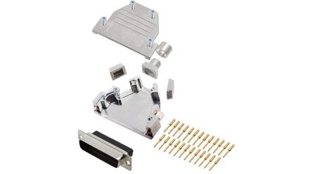 Encitech Connectors, 6355 Series D Sub Hoods For Use With For Cable [6355-0883-03]; 329-420