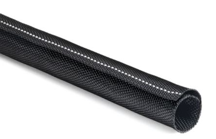 HellermannTyton Polyester Black with White Cable Sleeve, 38mm Diameter, 15m Length, 170-01108 Series [170-01108]; 329-888