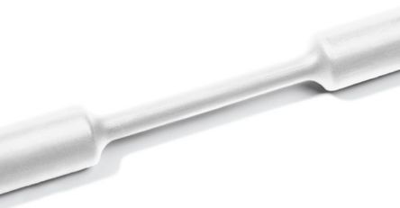 HellermannTyton Heat Shrink Tubing, White 1.6mm Sleeve Dia. x 30m Length 2:1 Ratio, 309-61119 Series [309-61119]; 329-905