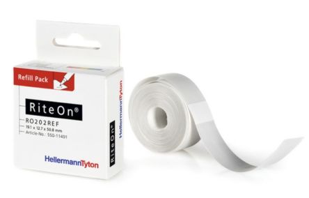 HellermannTyton 550-11401 Label, 19.05mm Width, 12.7mm Height, 150Per Pack Qty [550-11401]; 329-920