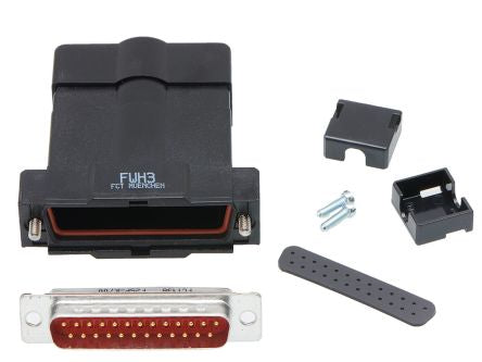 FCT from Molex, FCT Series D-Sub Connector Backshell For Use With D-Sub Connectors [FWH3-25P-3649 / 1731140393]; 330-138