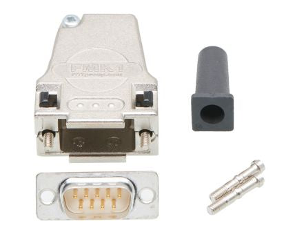 FCT from Molex, FCT Series D-Sub Connector Backshell For Use With D-Sub Connectors [FMK1-09P-6190 / 1731140955]; 330-141