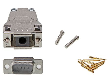 FCT from Molex, FCT Series D-Sub Connector Backshell For Use With D-Sub Connectors [FMK1G-09P7-6191 / 1731140961]; 330-147