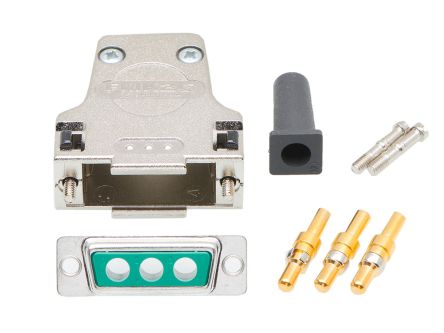 FCT from Molex, FCT Series D-Sub Connector Backshell For Use With D-Sub Connectors [FMK2G-3W3P-6195 / 1731140983]; 330-170
