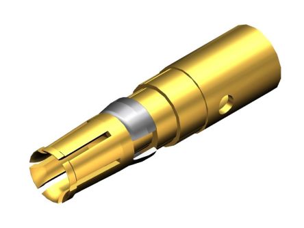 FCT from Molex, FCT Series, Female Crimp D-sub Connector Contact, Gold over Nickel Receptacle, 8 AWG, 10 AWG [FMP004S204 / 1731120037]; 330-197