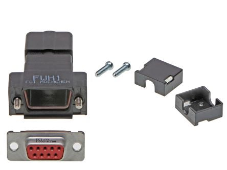 FCT from Molex, FCT Series D-Sub Connector Backshell For Use With D-Sub Connectors [FWH1-09S-3649 / 1731140383]; 330-218