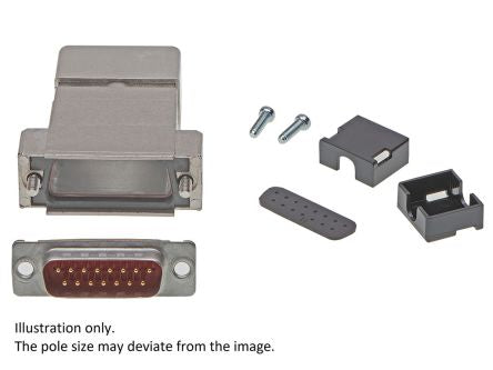 FCT from Molex, FCT Series D-Sub Connector Backshell For Use With D-Sub Connectors [FWH1A-09P-3649 / 1731140385]; 330-221