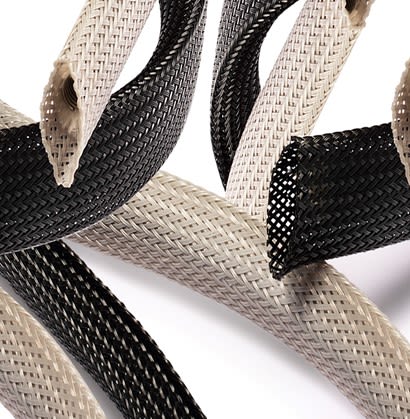 RS PRO Expandable Braided Polyester Black Cable Sleeve, 30mm Diameter [0]; 330-883