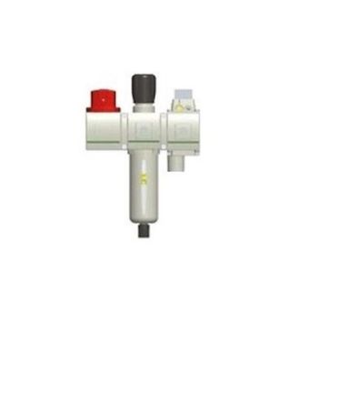 EMERSON ? ASCO 651 Aluminium Air Filter Regulator, 25μm, G 1/8, Semi Automatic, 10 bar, A651A0000003635 [A651A0000003635]; 330-939