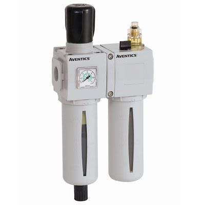 EMERSON ? ASCO G 1/4 Filter Regulator Lubricator, Manual, Semi Automatic Drain, 25μm Filtration Size [A652A0000000001]; 330-955