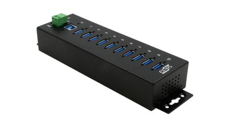 Exsys 10 Port USB 3.2  Hub, USB Bus Powered, 198 x 55 x 39mm [EX-1110HMVS]; 331-775