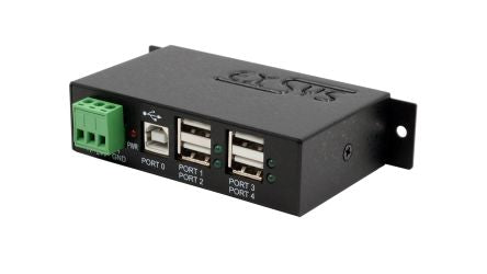 Exsys 4 Port USB 2.0  Hub, USB Bus Powered, 114 x 66 x 26mm [EX-1163HMS]; 331-779