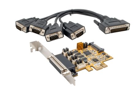 Exsys 4 Port PCIe RS232 Serial Card [EX-44354]; 331-782