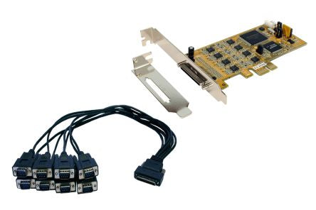 Exsys 8 Port PCIe RS232, RS422, RS485 Serial Card [EX-45368]; 331-784