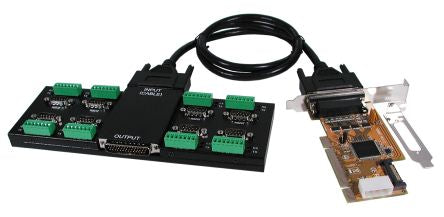 Exsys 8 Port PCI RS232, RS422, RS485 Serial Card [EX-47040P]; 331-801