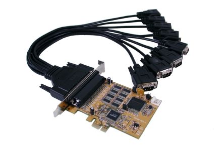 Exsys 8 Port PCIe RS232 Serial Card [EX-44088]; 331-817