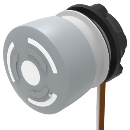 EAO Twist Release Emergency Stop Push Button, Panel Mount, 22.3mm Cutout, SPST, IP65, IP66, IP67 [84-6220.0040]; 333-935