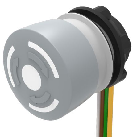 EAO Twist Release Emergency Stop Push Button, Panel Mount, 22.3mm Cutout, 1NC/1NO, IP65, IP66, IP67 [84-6230.0040]; 333-938