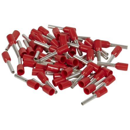 Legrand, 037763 Insulated Ferrule, 8mm Pin Length, Red [037763]; 333-963
