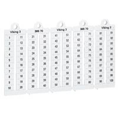 Legrand 039519 Cable Markers, White, Pre-printed "1 → 50", 6mm Cable, 039519 [039519]; 333-973