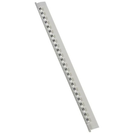 Legrand 037833 Cable Markers, White, Pre-printed "H", 0.8 → 2.2mm Cable, for Memocab, 037833 [037833]; 333-998
