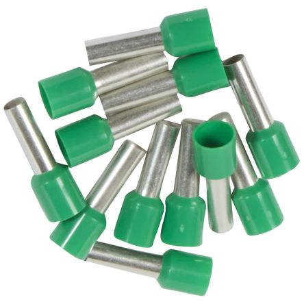 Legrand, 037768 Insulated Ferrule, 12mm Pin Length, Green [037768]; 334-004