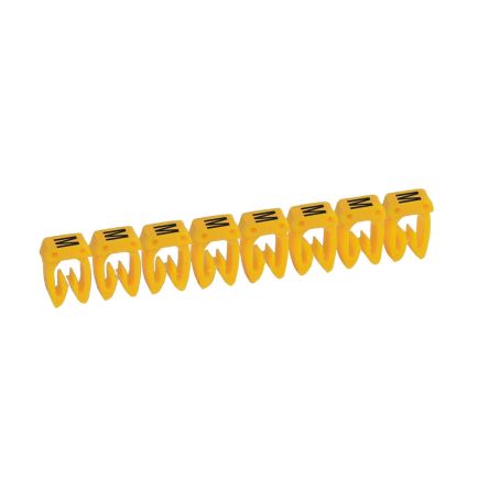 Legrand 038342 Cable Markers, Yellow, Pre-printed "M", 2.7 → 3.9mm Cable, for Wiring, 038342 [038342]; 334-017