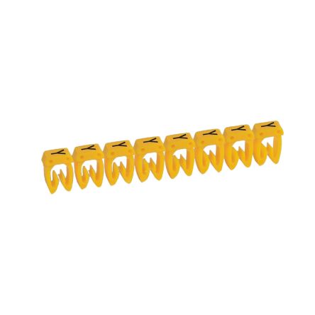 Legrand 038354 Cable Markers, Yellow, Pre-printed "Y", 2.7 → 3.9mm Cable, for Wiring, 038354 [038354]; 334-023