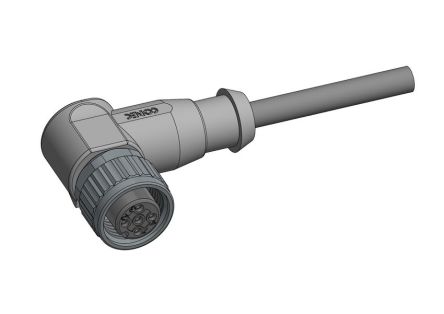 CONEC Right Angle Female 4 way M12 to Unterminated Cable, 3m [43-10189]; 334-162