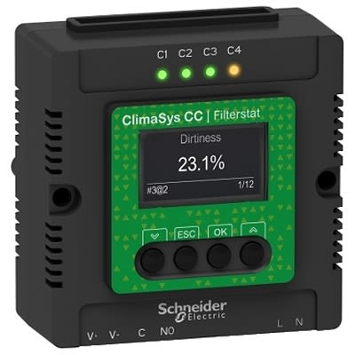 Schneider Electric ClimaSys DIN Rail Temperature Control Module, 80 x 80 x 49.75mm 4 Input, 1 Output 1 Relay, 90 [NSYCCOFST90250V]; 335-102
