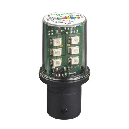 Schneider Electric LED Yellow LED for use with Beacon, B15D 120 V ac [DL1BDG8]; 335-106
