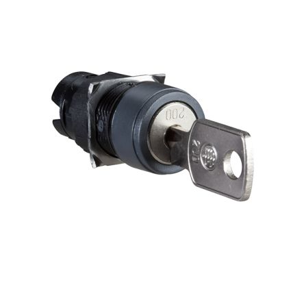 Schneider Electric Harmony 3-position Key Switch Head, Spring Return, 16mm Cutout [ZB6AGS]; 335-140