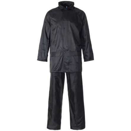Supertouch Black Reusable Rain Suit, M [18362]; 335-563