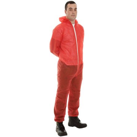 Supertouch Red Coverall, CE, XL [17424]; 335-579