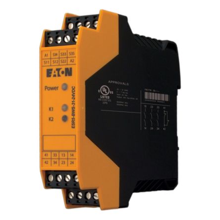 Eaton ESR5 EP-4010 Safety Relay 24V dc, Dual-Channel [EP-401064 ESR5-BWS-31-24VDC]; 335-596