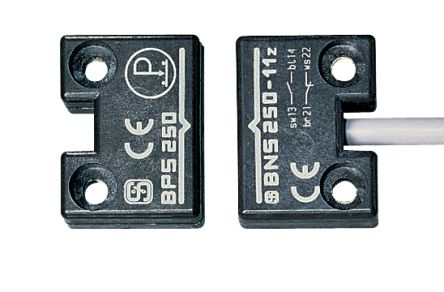 Schmersal BNS 250 Series Non-Flush Magnetic Safety Switch, 24V dc, Reinforced Thermoplastic Housing, NO/NC, 3m Cable [BNS 250-11ZG 3,0M]; 335-849