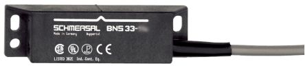 Schmersal BNS 33 Series Non-Flush Magnetic Safety Switch, Reinforced Thermoplastic Housing, NO/NC, 3m Cable [BNS33-11ZG-3M]; 336-151