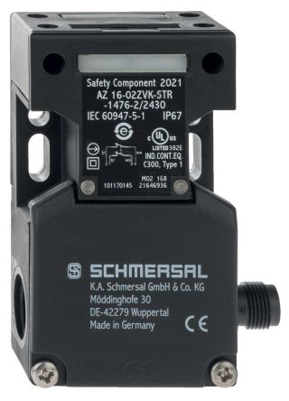 Schmersal AZ 16 Safety Switch, 1NO/1NC, Actuator Actuator Included, Glass Fibre Reinforced Thermoplastic [AZ 16 ZVK-STR]; 336-164