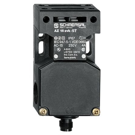 Schmersal AZ16 Safety Switch, 2NC, Actuator Actuator Included, Glass Fibre Reinforced Thermoplastic [AZ16-02ZVK-ST]; 336-219