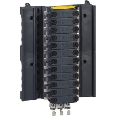 Schneider Electric Acti9 3, 3+N Phase Distribution Board, 8 Way, 250 A [SEA9BN8PS]; 336-626