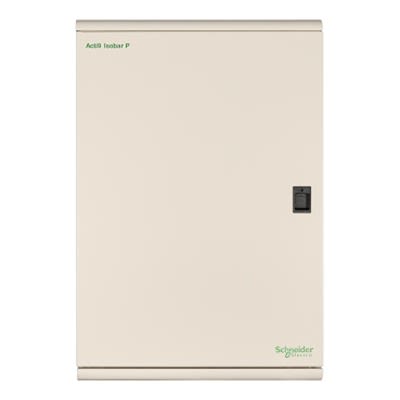 Schneider Electric Acti9 3 Phase Distribution Board, 4 Way, 250 A [SEA9BPN4]; 336-639