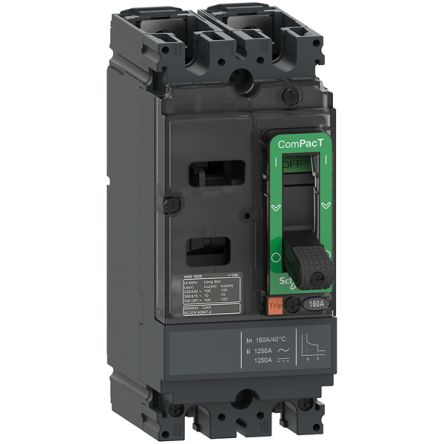 Schneider Electric ComPacT Electronic Circuit Breaker 50A 500V ComPacT NSX, 2 channels , Fixed [C10S2TM050]; 336-644