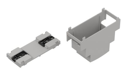 RS PRO DIN Rail Enclosure Enclosure Type, 36 x 90 x 67mm, ABS DIN Rail Enclosure [0]; 336-865