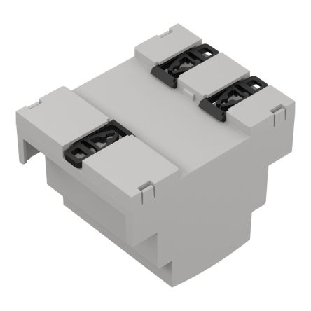 RS PRO DIN Rail Enclosure Enclosure Type, 89.8 x 71.6 x 65.2mm, ABS DIN Rail Enclosure [0]; 336-866