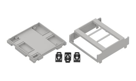 RS PRO DIN Rail Enclosure Enclosure Type, 89.4 x 89.9 x 33.3mm, ABS DIN Rail Enclosure [0]; 336-869