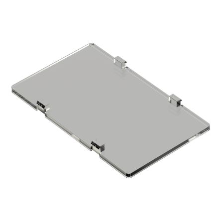 RS PRO Filter Enclosure Type, 66.4 x 41.1 x 4.9mm, ABS DIN Rail Enclosure [0]; 336-875