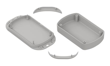 RS PRO Light Grey ABS General Purpose Enclosure, Flanged, 109.9 x 57.4 x 25mm [0]; 336-886