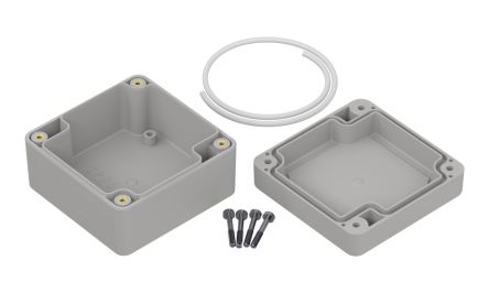 RS PRO Light Grey ABS General Purpose Enclosure, IP65, Light Grey Lid, 75 x 75 x 45mm [0]; 336-892