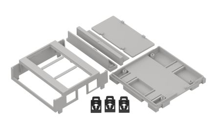 RS PRO DIN Rail Enclosure Enclosure Type, 89.2 x 89.2 x 32mm, ABS DIN Rail Enclosure [0]; 336-912